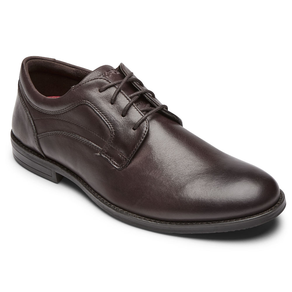 Rockport Mens Oxfords Brown - Mykel Plain Toe - UK 426-XKMSZP